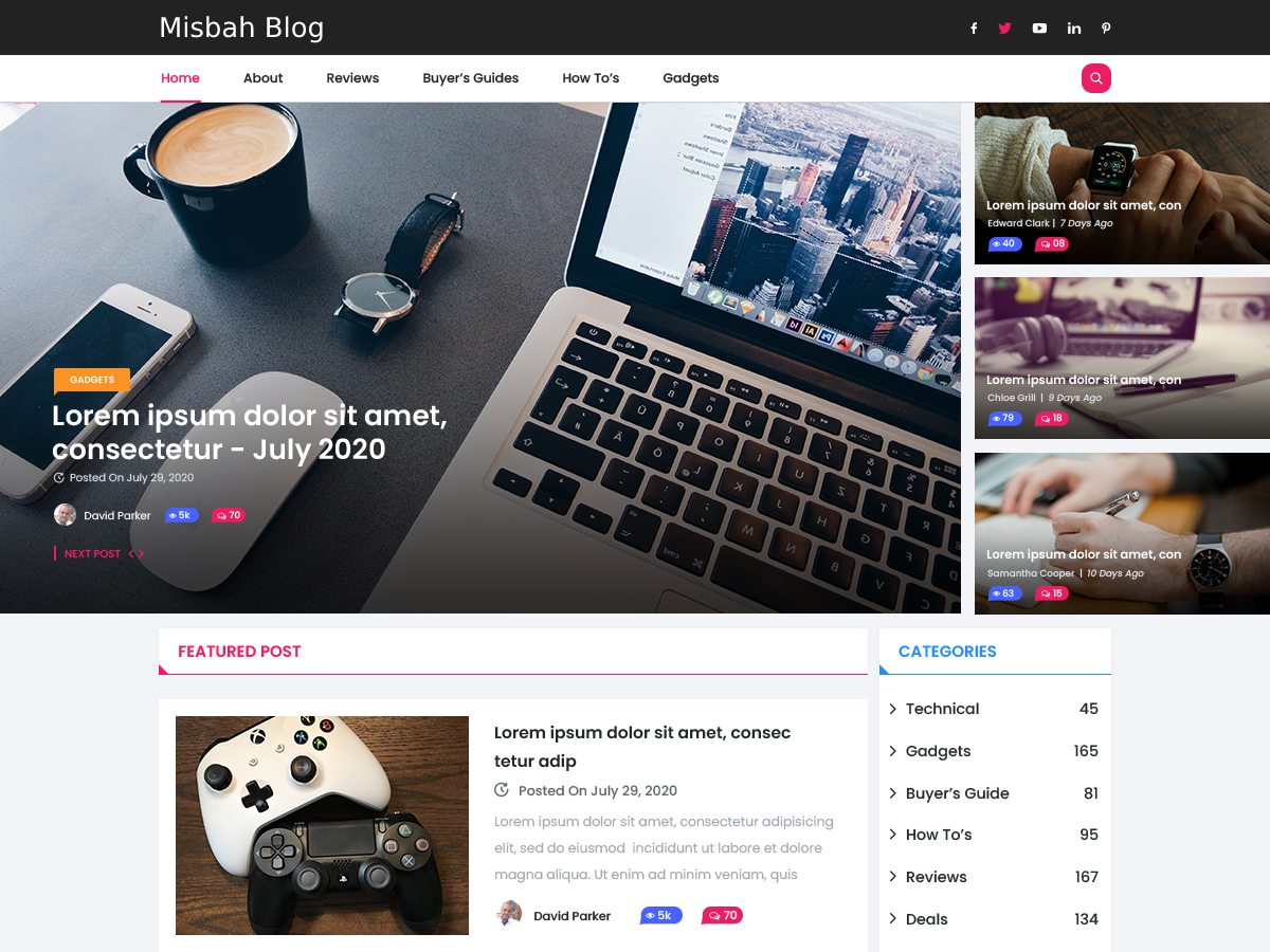 free blog wordpress theme