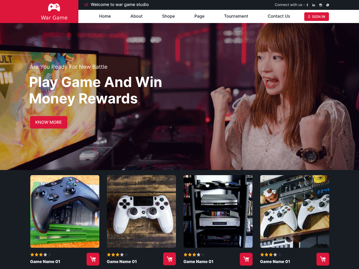 Free Gaming WordPress Theme