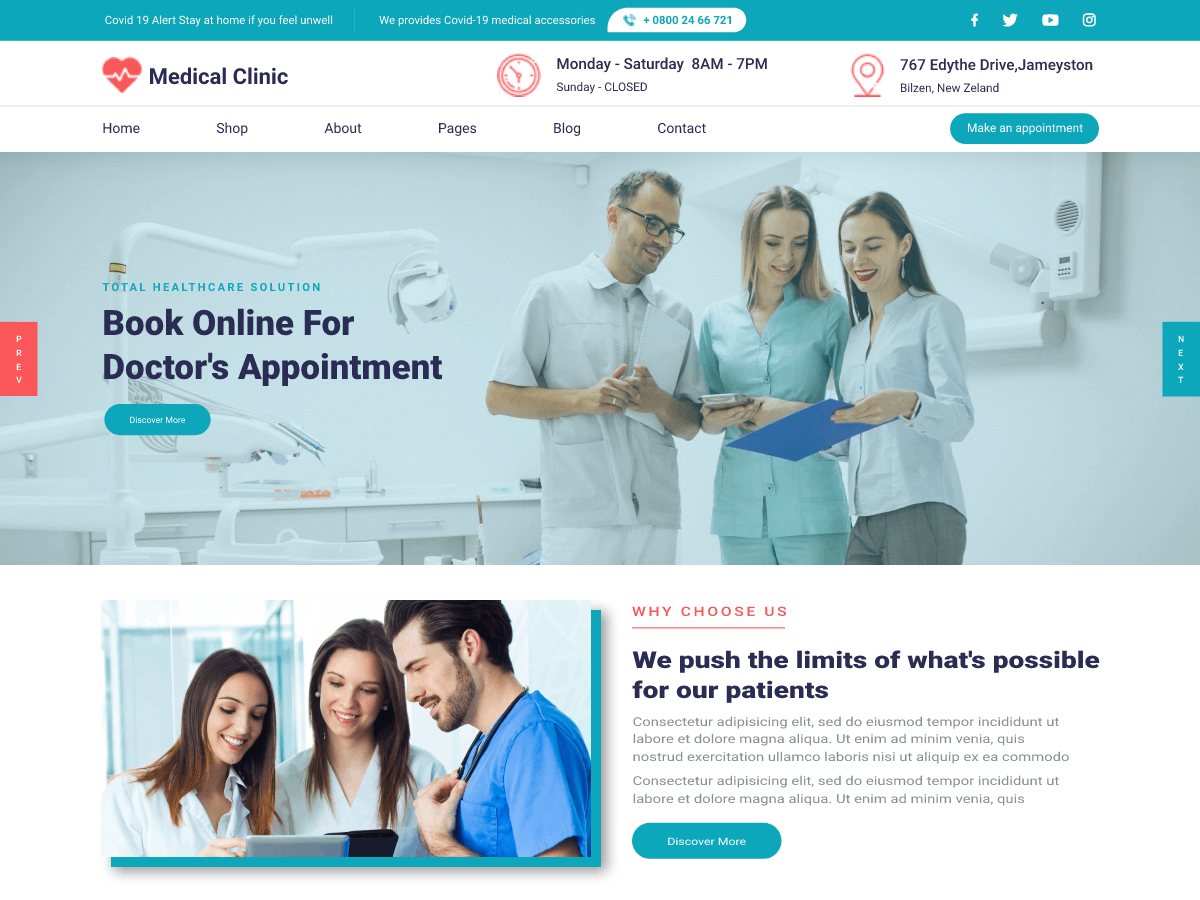Medical Clinic WordPress Theme