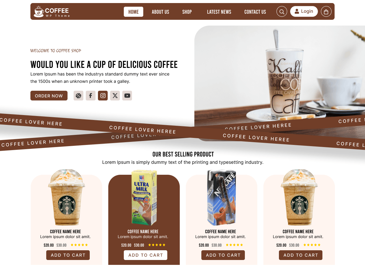 Coffee House WordPress Theme