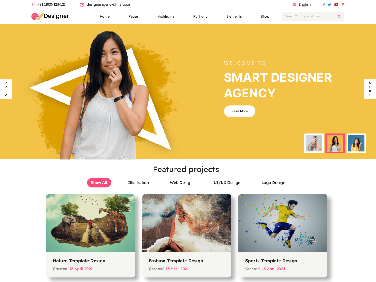 Designer Services WordPress Theme