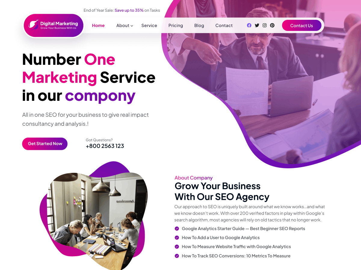 Advertising Agency WordPress Theme
