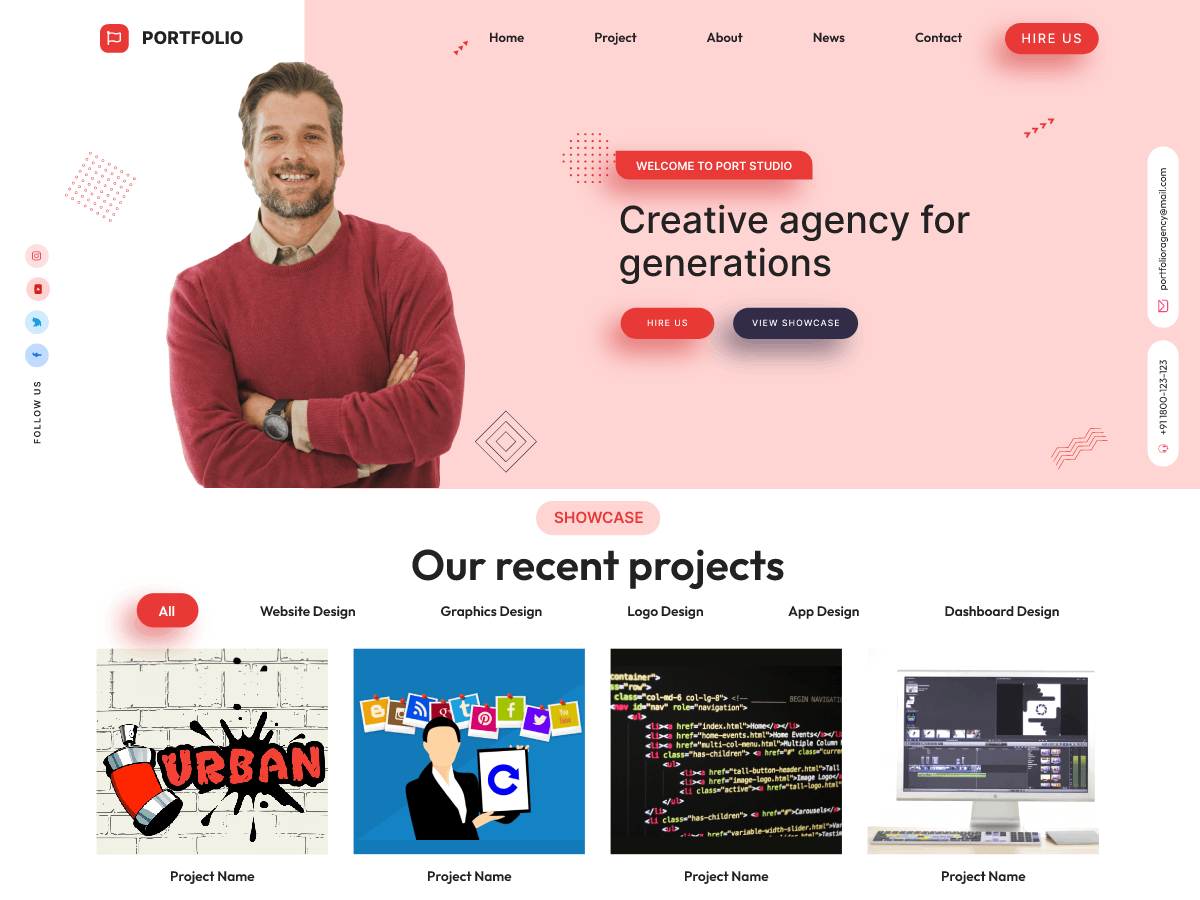 Creative Portfolio WordPress Theme