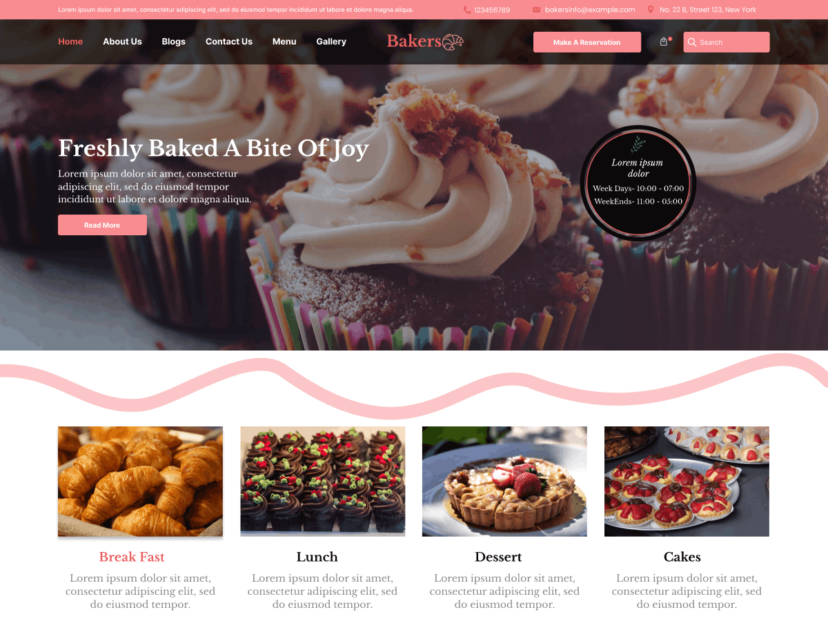 Bakery WordPress Theme