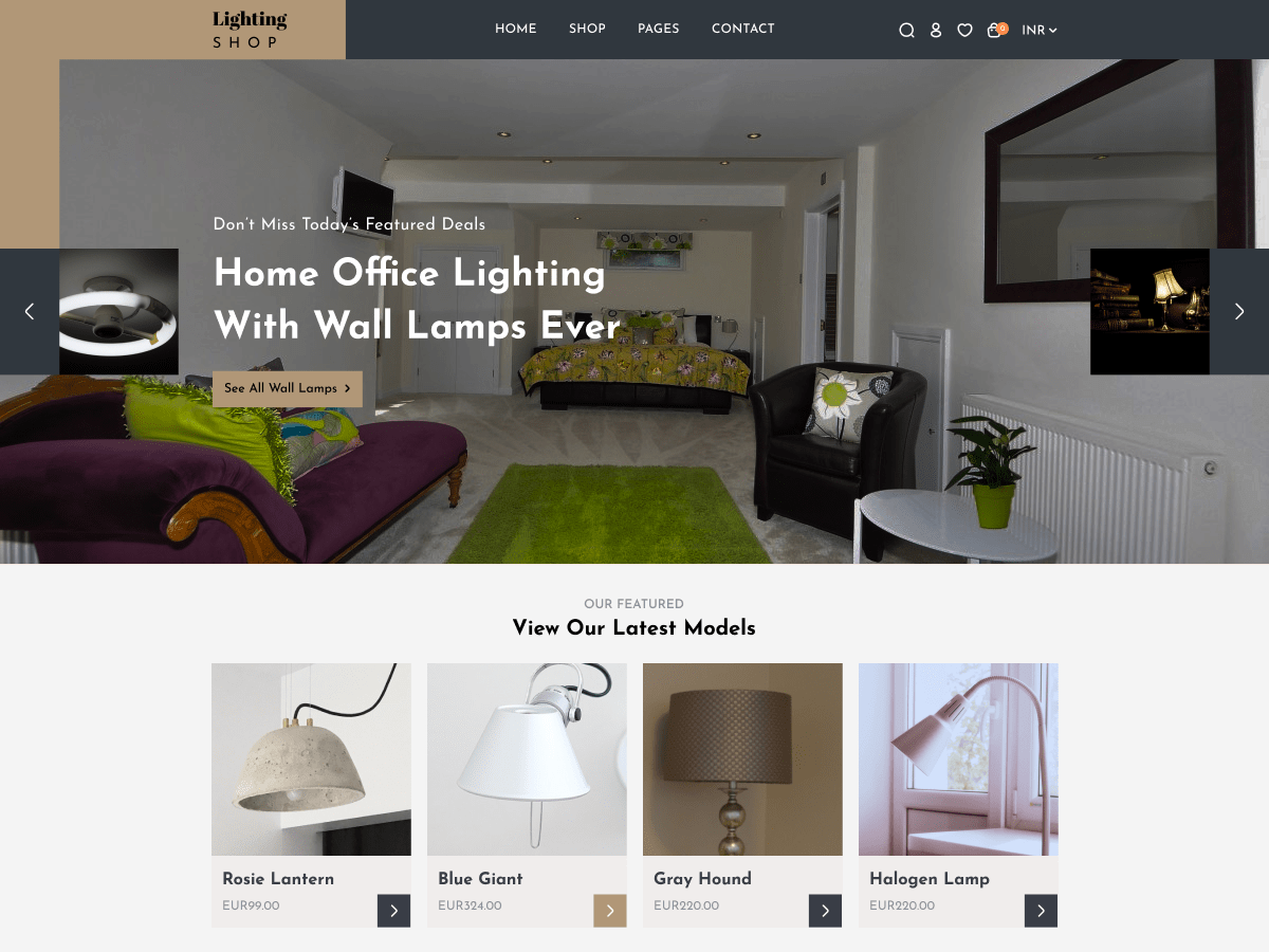 Lighting Store WordPress Theme