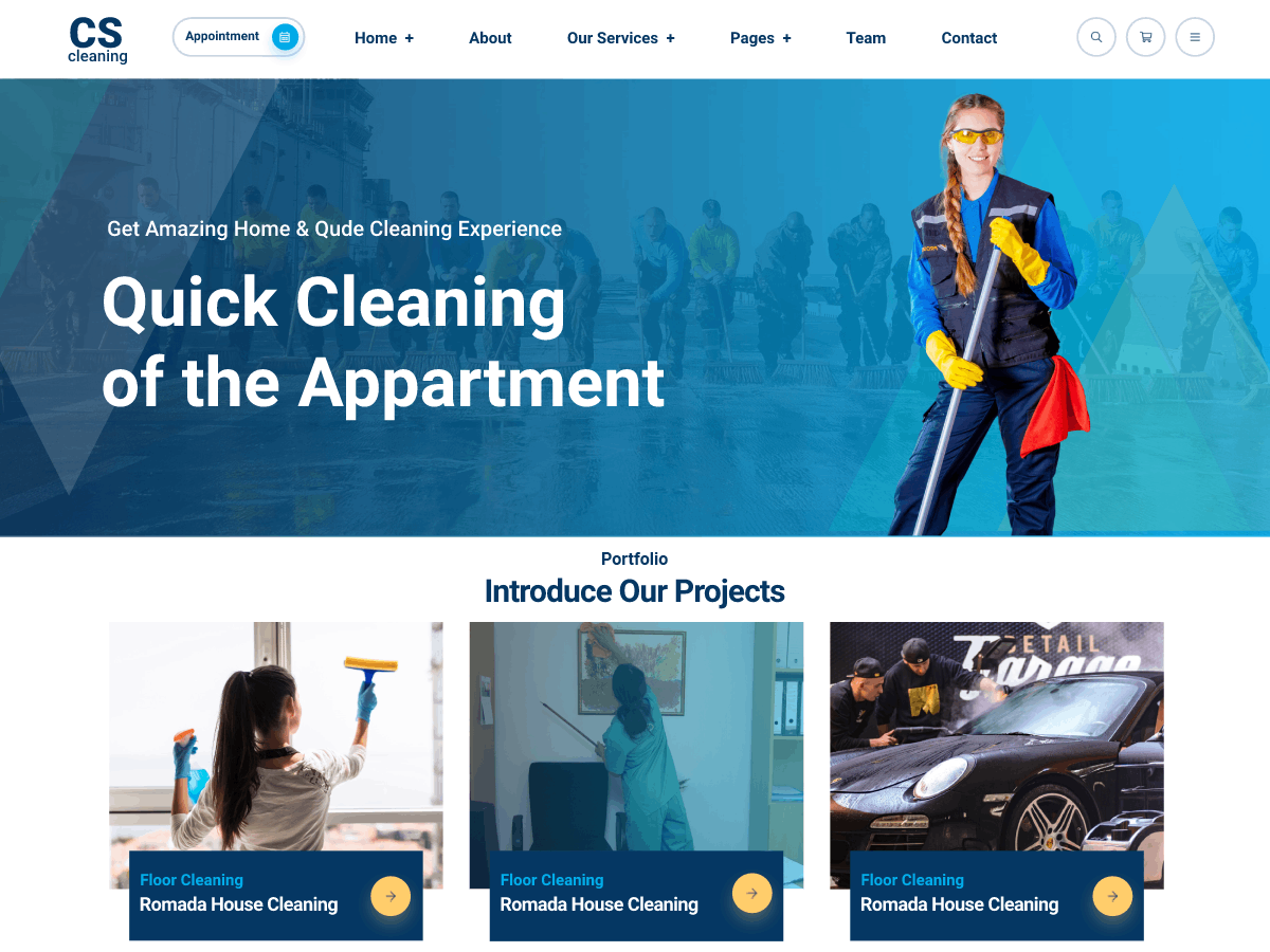 Cleaning Company WordPress Theme