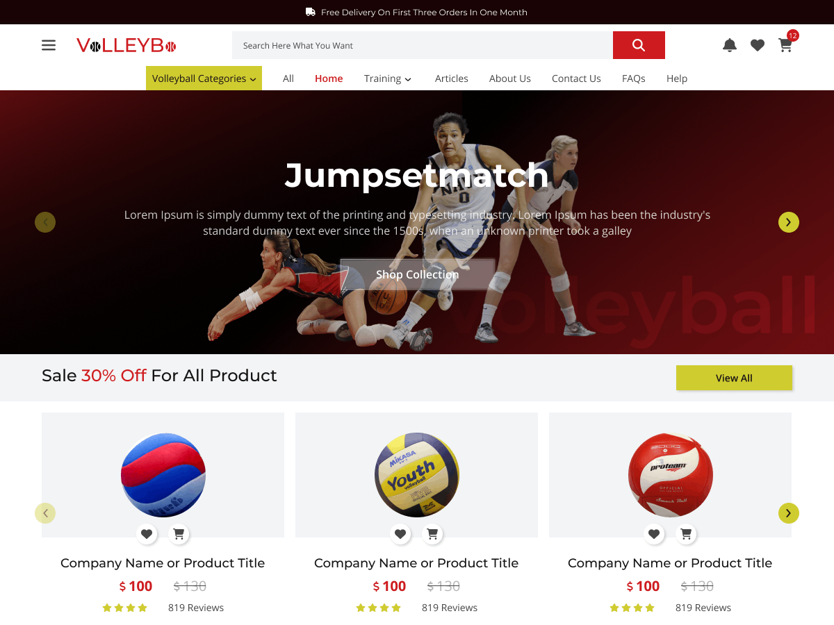 Volleyball Coach WordPress Theme