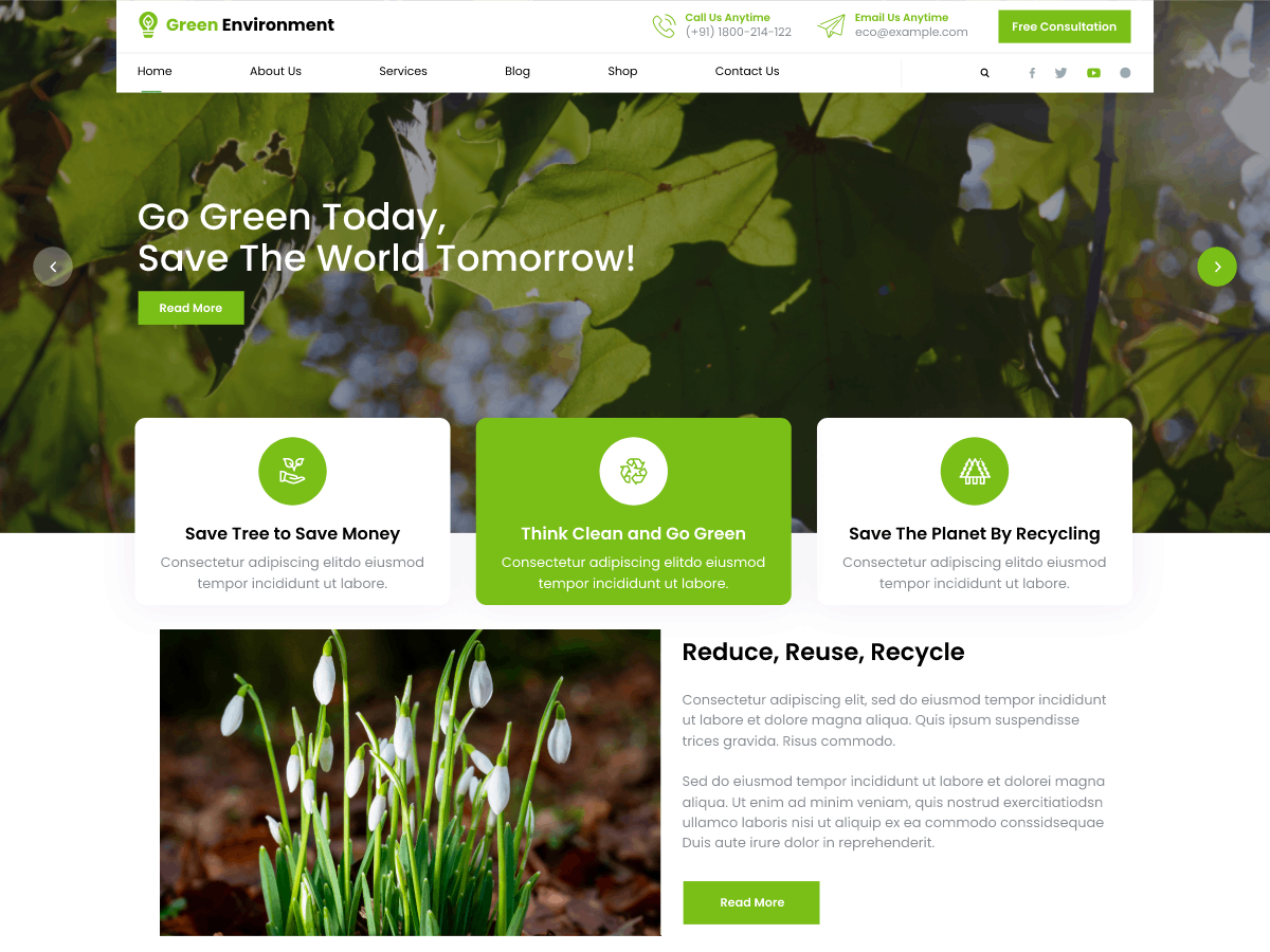 Premium Environmental WordPress Theme