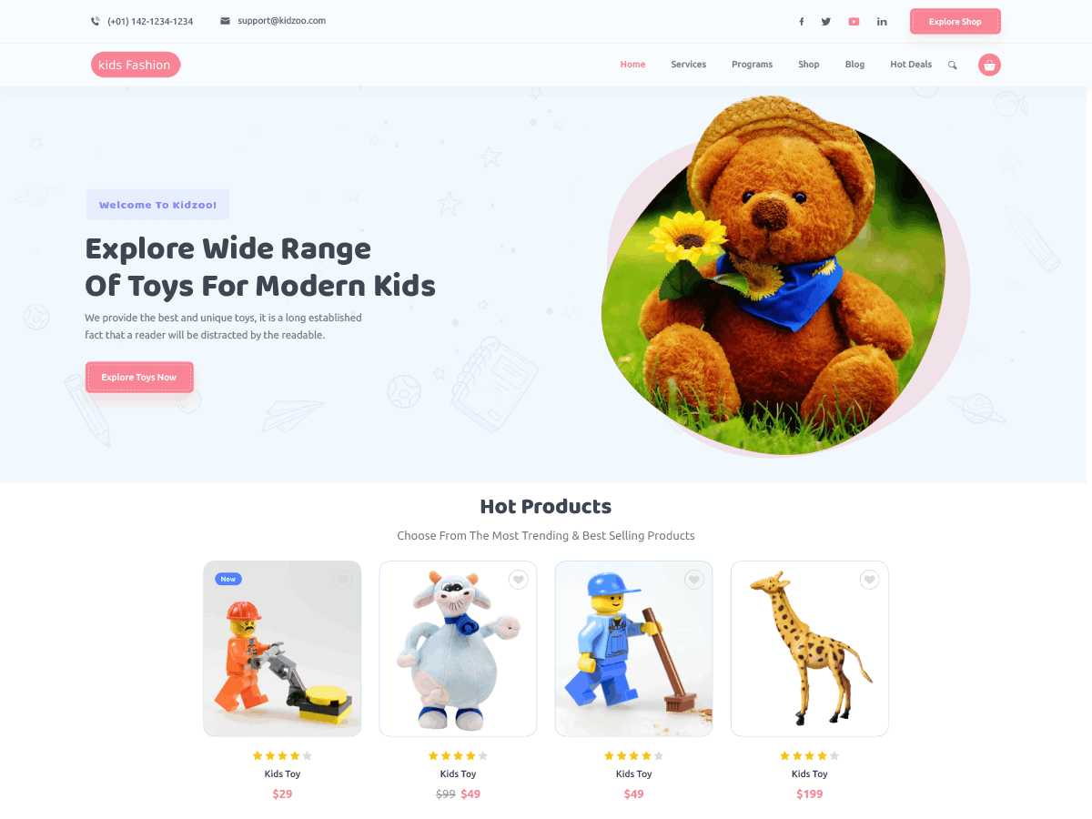 Premium Fashion Kids WordPress Theme