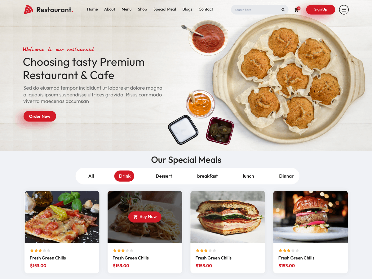 Food Delivery WordPress Theme