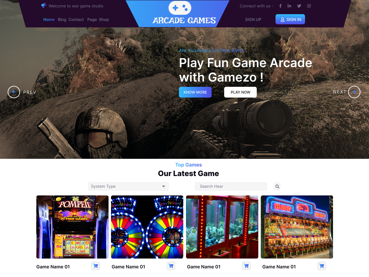 Arcade Games | For Retro Games Fans – Misbah WP
