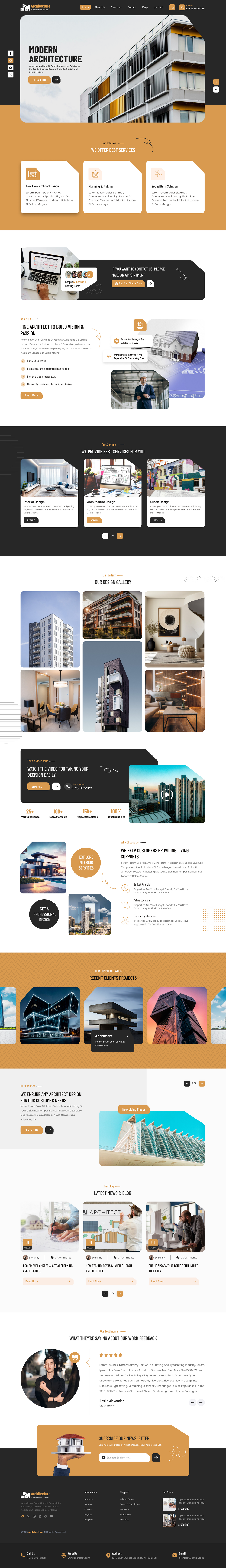 Architecture WordPress Theme for Architects & Agencies – Misbah WP