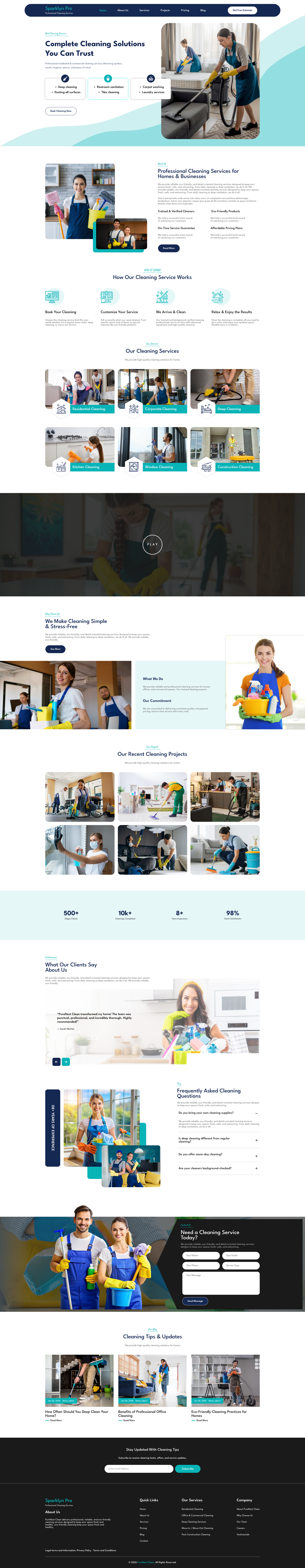 Cleaning Service WordPress Theme