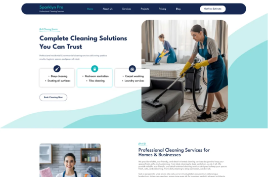Cleaning Service WordPress Theme