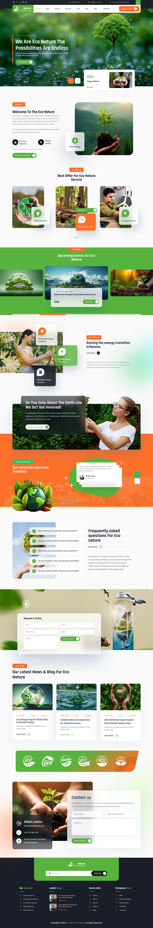 Ecology WordPress Theme
