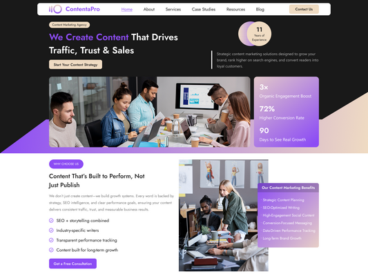 Free Content Marketing WordPress Theme