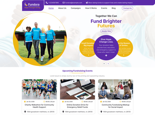 Free Fundraiser WordPress Theme