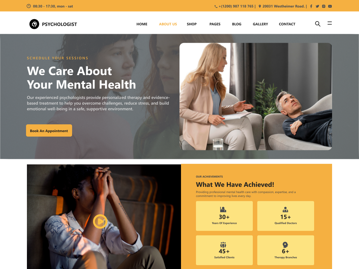 Free Psychology WordPress Theme