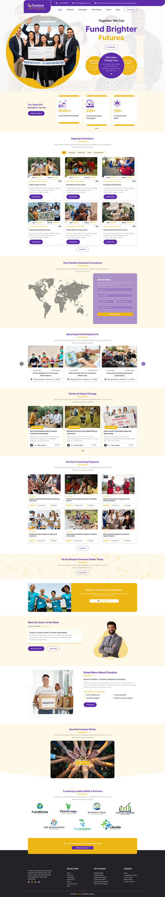 Fundraiser WordPress Theme