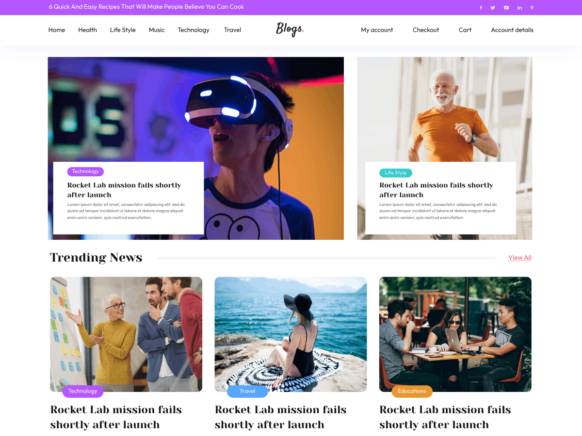 Blogger WordPress Theme
