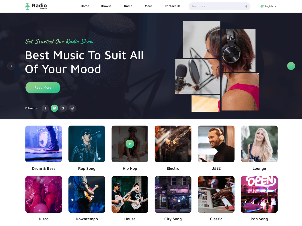 Radio WordPress Theme