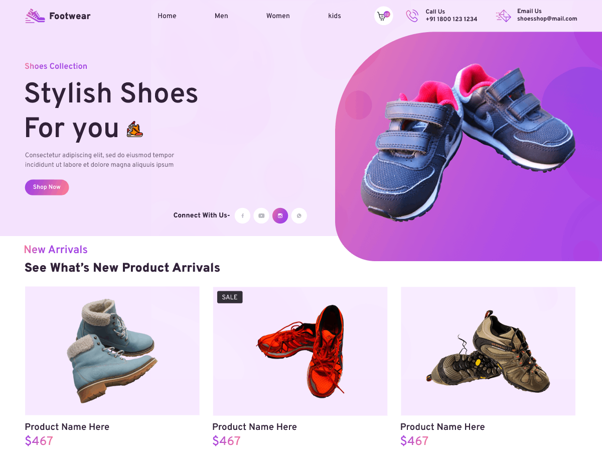 Footwear WordPress Theme