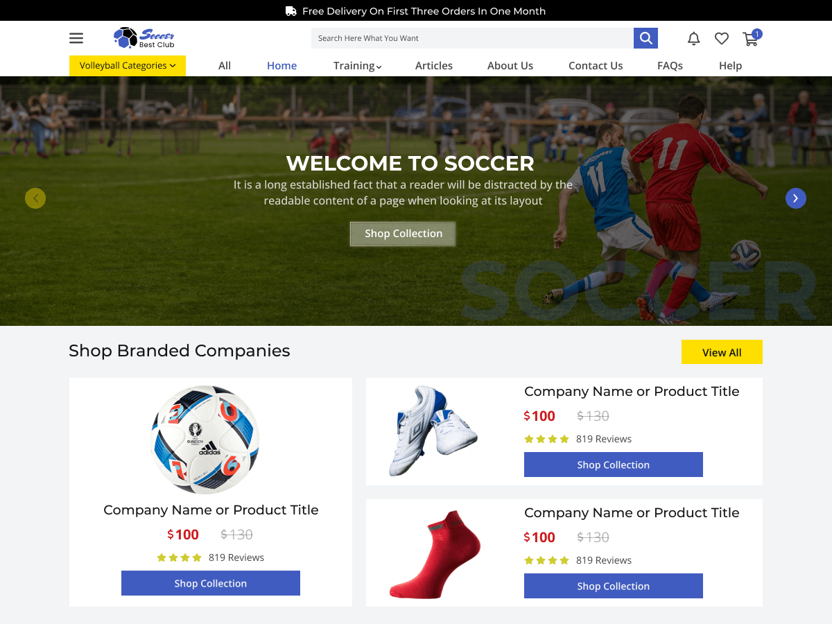 Soccer WordPress Theme