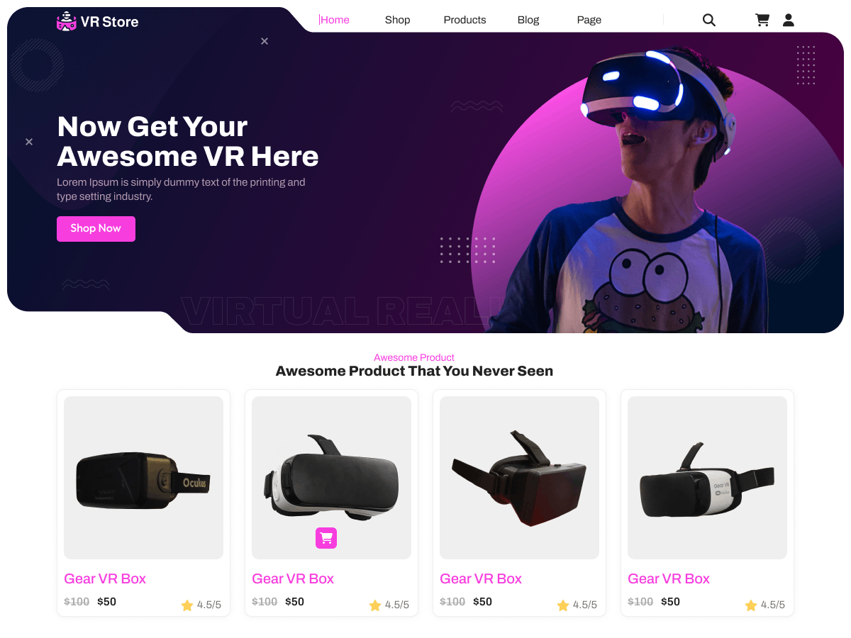 VR Gaming WordPress Theme