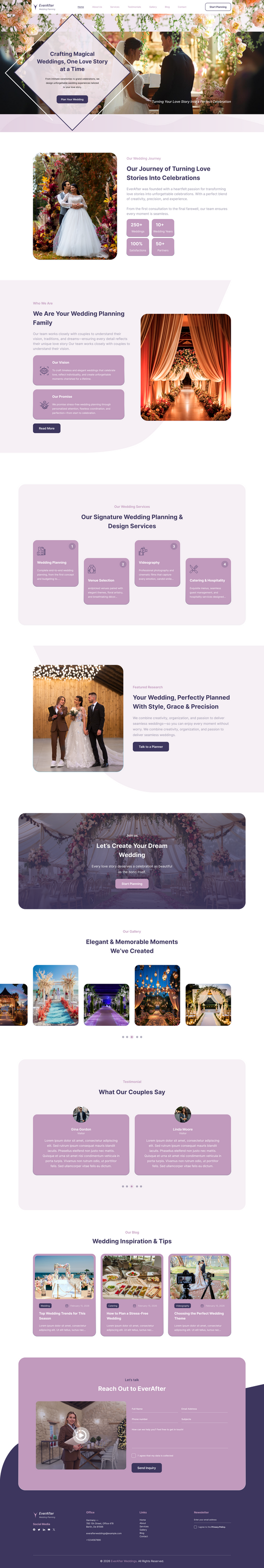 Wedding Planning WordPress Theme