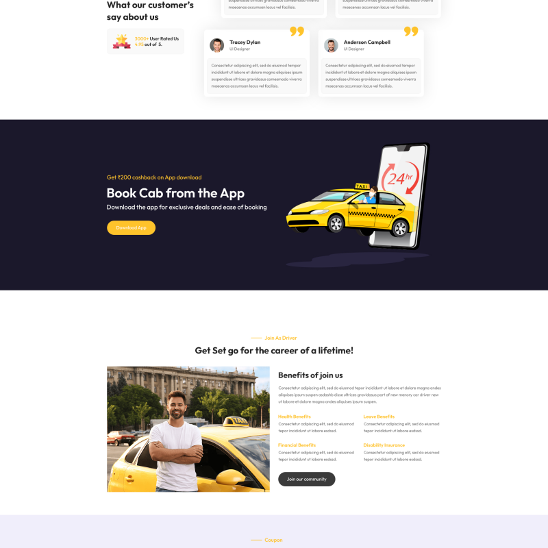 Taxi WordPress Theme