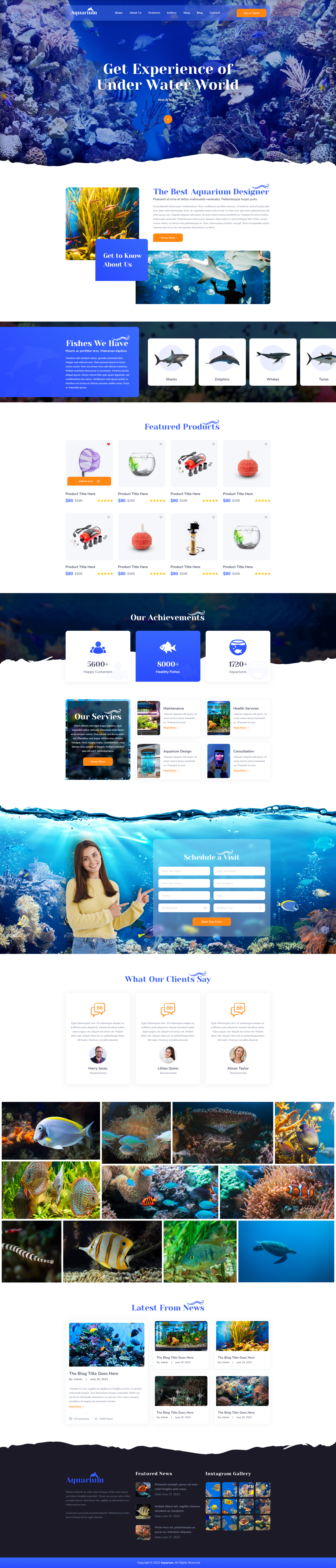 Aquarium WordPress Theme