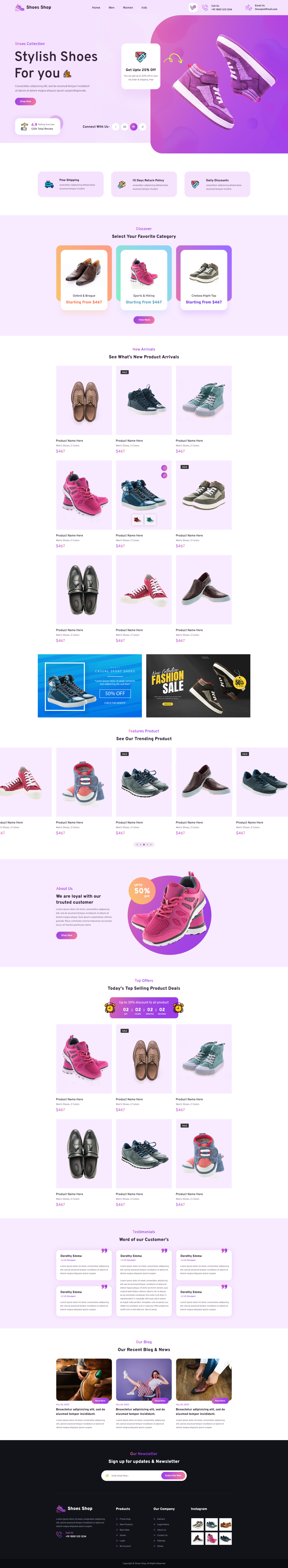 Footwear WordPress Theme
