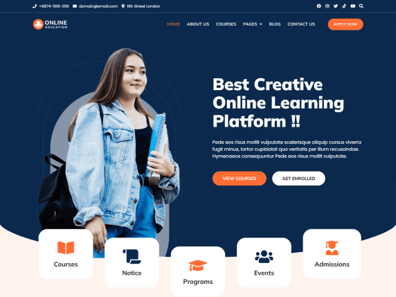 Bosa Online Education Theme