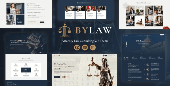 ByLaw-Lawyer, Law firm Theme 